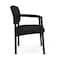 Lesro Lenox Steel Guest Chair, Black Seat, Black Back, 24.5 W 24.5 L 32 H, Linette Vinyl Seat LS1201 - alternate 3